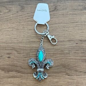 Fashion Jewelry Silver and Turquoise Key Holder